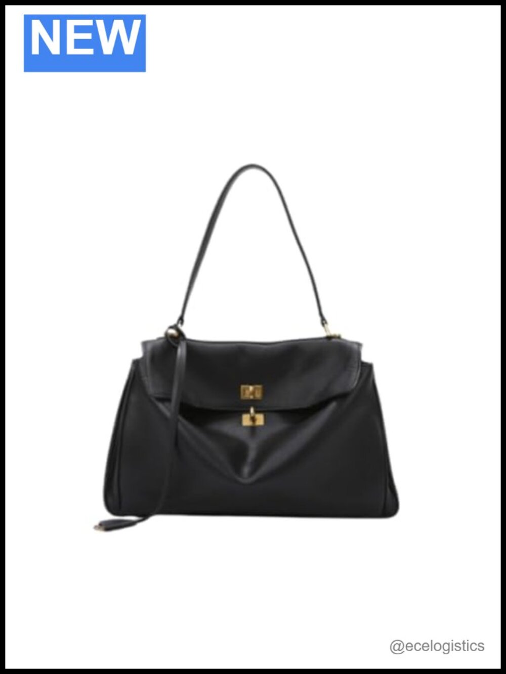 Women's Top Handle Satchel Tote Shoulder Bag - Faux Leather, Adjustable Straps